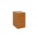 Teknik Office French Gardens Pine Effect 2 Drawer Filer Cabinet With Brass Effect Handles