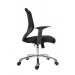 Teknik Office Nova Mesh Back Executive Chair Matching Black Fabric Seat and Removable Fixed Nylon Armrests 1095