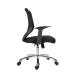 Teknik Office Nova Mesh Back Executive Chair Matching Black Fabric Seat and Removable Fixed Nylon Armrests