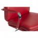 Teknik Office Deco Retro Style Executive Red Faux Leather Chair with Matching Removable Arm Covers 1097RD