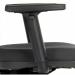 Teknik Ergo Blaster Black Fabric Operator chair with a deluxe ring kit conversion and movable footring. 1100BLK/1164/0280