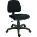 Teknik Office Ergo Blaster Black Fabric Operator chair with a medium sized black backrest in a Mainline Plus fabric. Accepts optional arm rests. 1100BLK-HOME