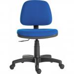 The Teknik office ergo blaster chair in blue fabric has a medium-sized backrest and can accept optional arm rests. It boasts a sleek and modern design, perfect for any workspace. The desk chairs ergonomic features provide comfort and support for long work days.