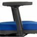 Teknik Office Ergo Blaster Blue Fabric Operator chair with medium sized backrest. With step adjustable armrests 1100BLU/0280