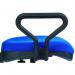 Teknik Ergo Blaster Blue Fabric Operator chair with a deluxe ring kit conversion and movable footring. 1100BLU/1164/0288