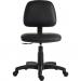 Teknik Office Ergo Blaster Black PU Operator chair with medium backrest and height adjustable wipe clean seat. With Standard armrests 1100PUBLK/0288