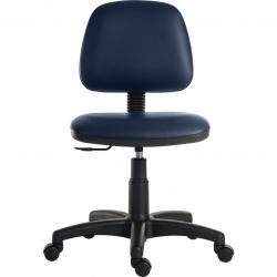 Teknik Office Ergo Blaster PU Blue Operator chair with medium backrest and height adjustable wipe clean seat Accepts optional arm rests 1100PU-BLU