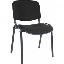 Teknik Office Conference Black. Fabric Stackable Fully Assembled Chair with padded seat and backrest. (MOQ of 4 - priced individually) 1500BLK