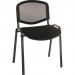 Teknik Office Conference Mesh Backrest Black. Fabric Stackable Fully Assembled Chair Padded Seat Aerated backrest. (MOQ of 4 - priced individually) 1500MESH-BLK
