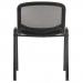 Teknik Office Conference Mesh Backrest Black. Fabric Stackable Fully Assembled Chair Padded Seat Aerated backrest. (MOQ of 4 - priced individually) 1500MESH-BLK