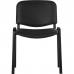 Teknik Office Conference Black PU Fabric Stackable Fully Assembled Chair with padded seat and backrest. (MOQ of 4 - priced individually) 1500PU-BLK