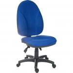 Teknik Office Commander Blue Large Ergonomic Operator Chair Generous Seat Size Optional Adjustable Arms