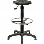 Teknik Office Polly Stool With A Standard Ring Kit Conversion Fixed Footring And Wipe Clean Seat