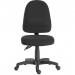 Teknik Office Ergo Twin Black Fabric Operator Chair Pronounced Lumbar Support Sturdy Nylon Base Optional Arm Rests 2900BLK