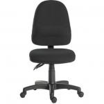 Teknik Office Ergo Twin Black Fabric Operator chair in a Mainline Plus fabric with pronounced lumbar support