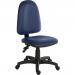Teknik Office Ergo Twin PU Blue Operator chair floating or fixed permanent contact backrest sturdy nylon base Accepts optional arm rests 2900PU-BLU