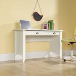 Teknik Office Soft White Effect Laptop Home Office Study Desk With Stationery And Keyboard Drawer 5411204