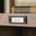 Teknik Office Barrister Home Tall Bookcase in Salt Oak Finish with Ten Cubby Holes and Contrasting Metal Identification Tags 5414108