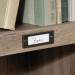 Teknik Office Barrister Home Tall Bookcase in Salt Oak Finish with Ten Cubby Holes and Contrasting Metal Identification Tags 5414108