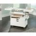 Teknik Office Craft Cart in a White Finish with spacious slide out top 5417047