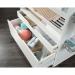 Teknik Office Craft Cart in a White Finish with spacious slide out top