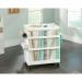 Teknik Office Craft Cart in a White Finish with spacious slide out top