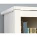 Teknik Office Shaker Style Bookcase with Doors in Soft White Finish, three adjustable shelves and hidden storage