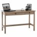 Teknik Office Salt Oak Effect Home Office Console Style Study Desk With Two Stationery Drawers 5418213