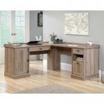 Teknik Office Barrister Home L Shaped Desk Salt Oak Finish 5418270