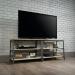 Teknik Office Industrial Style TV Stand with Durable Black Metal Frame and Charter Oak Effect Shelves and Room for 36in TV 5420034