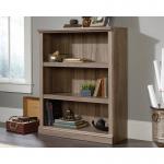 Teknik Office Barrister Home 3 Shelf Bookcase in Salt Oak Finish with two adjustable shelves and easy assembly