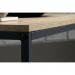 Teknik Office Industrial Style Coffee Table with Durable Black Metal Frame and Charter Oak Effect Shelving