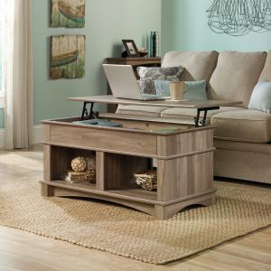 Teknik Office Barrister Home Lift Up Coffee Table Salt Oak Finish with