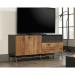 Teknik Office Boulevard Cafe TV Credenza in a black finish with Vintage Oak accents accommodates up to 60â€ TV 2 adjustable shelves behind doors 5420667