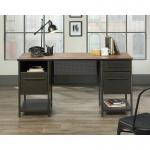 Teknik Office Boulevard Cafe Desk Black Finish Contrasting Vintage Oak Accent effect 5420701