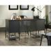 Teknik Office Boulevard Cafe Desk Black Finish Contrasting Vintage Oak Accent effect 5420701