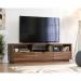 Teknik Office Hampstead TV Stand Credenza with Grand Walnut effect finish, accommodates up to a 70â€ TV or media display device weighing up to 43kg 5420834