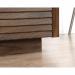 Teknik Office Hampstead TV Stand Credenza with Grand Walnut effect finish, accommodates up to a 70â€ TV or media display device weighing up to 43kg 5420834