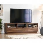 Teknik Office Hampstead TV Stand / Credenza with Grand Walnut effect finish, accommodates up to a 70&rdquo; TV or media display device weighing up to 43kg w