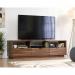 Teknik Office Hampstead TV Stand / Credenza with Grand Walnut effect finish, accommodates up to a 70” TV or media display device weighing up to 43kg w 5420834