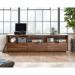 Teknik Office Hampstead TV Stand / Credenza with Grand Walnut effect finish, accommodates up to a 70” TV or media display device weighing up to 43kg w 5420834