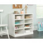 Teknik Office Craft Open Storage Cabinet in a White Finish with six adjustable shelves 5421405