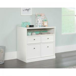 Teknik Office Craft Storage Cabinet in a White Finish with four easy