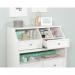 Teknik Office Craft Organiser Hutch in a White Finish with cubbyhole shelving 5421416