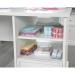 Teknik Office Craft Work / Table in a White Finish with spacious melamine work surface