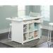 Teknik Office Craft Work Table Island in a Soft White Finish with spacious melamine work surface 5421420