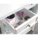 Teknik Office Craft Work Table Island in a Soft White Finish with spacious melamine work surface 5421420