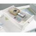 Teknik Office Craft Work Table Island in a Soft White Finish with spacious melamine work surface 5421420