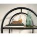 Teknik Office Boulevard Cafe Oval Bookcase Display Unit with safety tempered glass shelves and durable powder coated metal frame 5421957