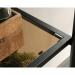 Teknik Office Boulevard Cafe Oval Bookcase Display Unit with safety tempered glass shelves and durable powder coated metal frame 5421957